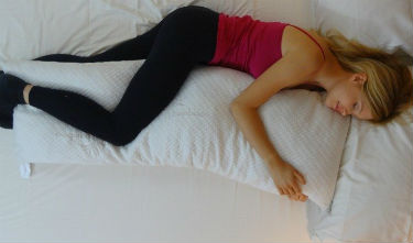 photo showing actual size of the Snuggle-Pedic Body Pillow