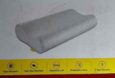 Picture of the UTTU Sandwich Pillow for Neck Pain still in the box