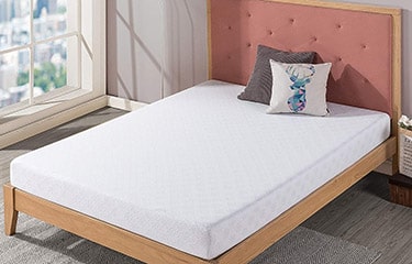 picture of the Zinus queen mattress tested at under 200